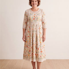 Wildflower Meadow Charm Midi Dress – view 7