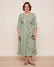 Willow Bloom Sage Midi Dress