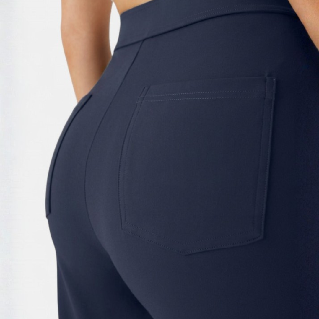 BRIXLEY™ – Relaxed High-Waist Straight-Leg Pants