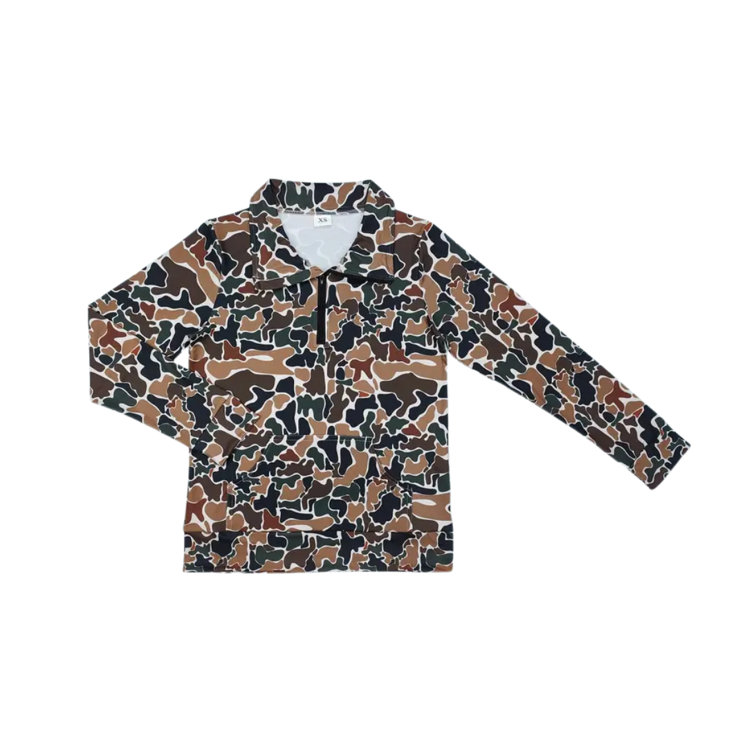 RYDER™ – Camo Half-Zip Pullover Top