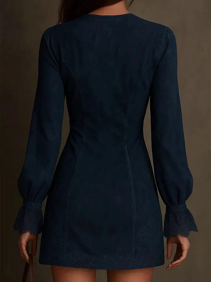 Debbie | Suede-Look Mini Dress