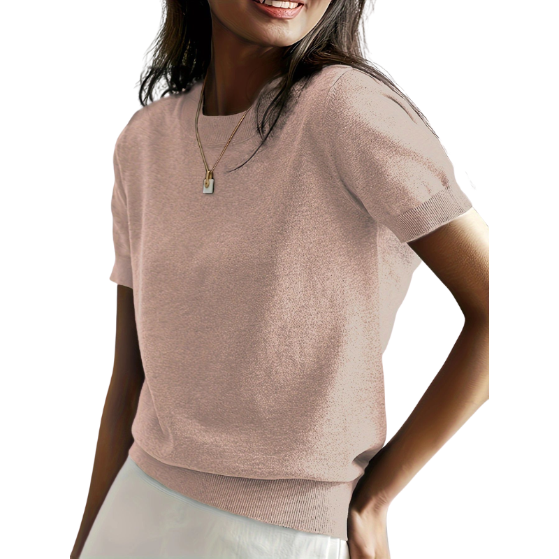 BONNIE™ – Sophisticated Soft Short Sleeve Top