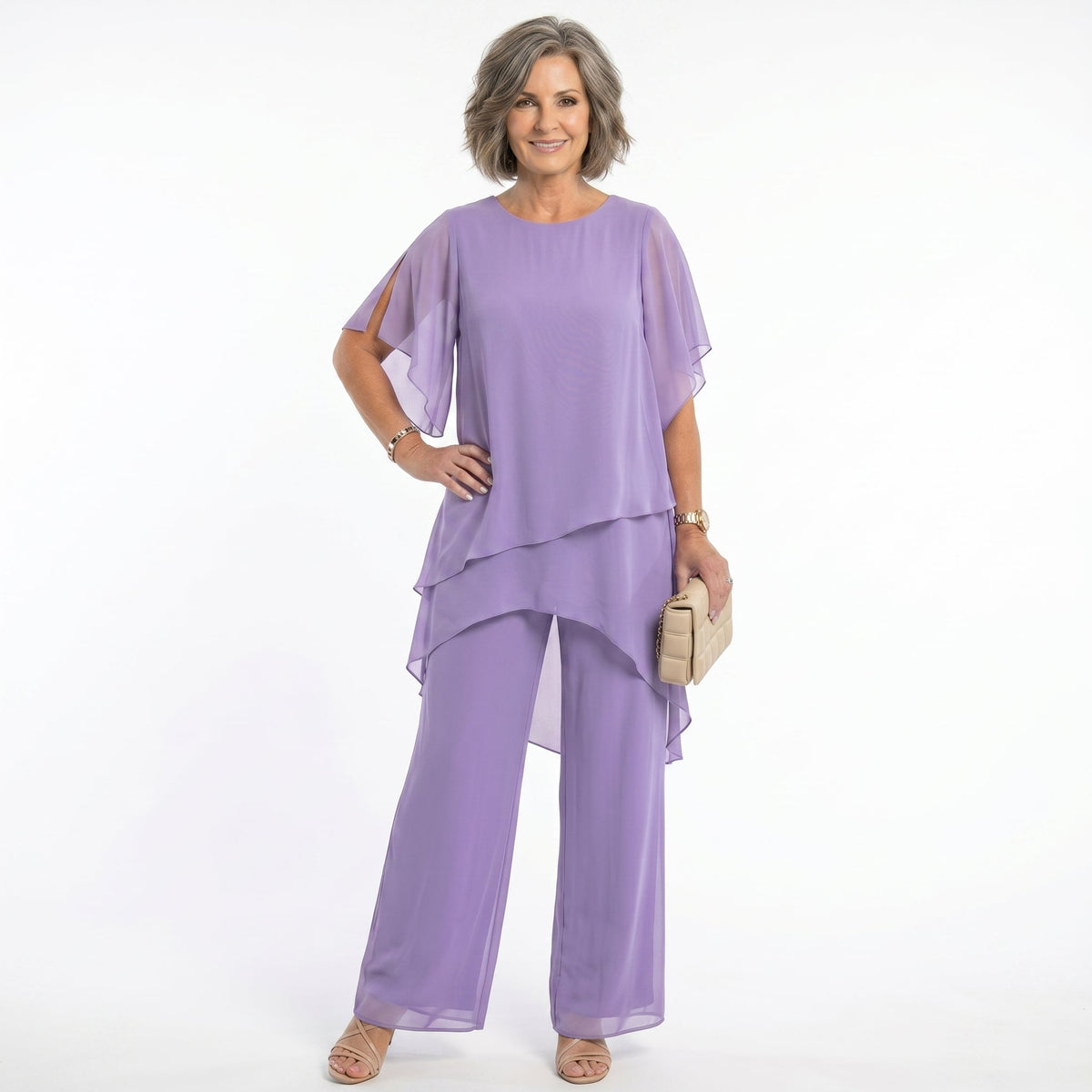 Arabella™ Tiered Tunic & Wide-Leg Trouser Set