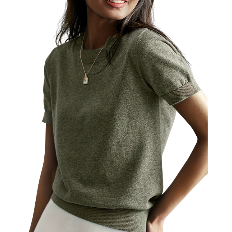 BONNIE™ – Sophisticated Soft Short Sleeve Top