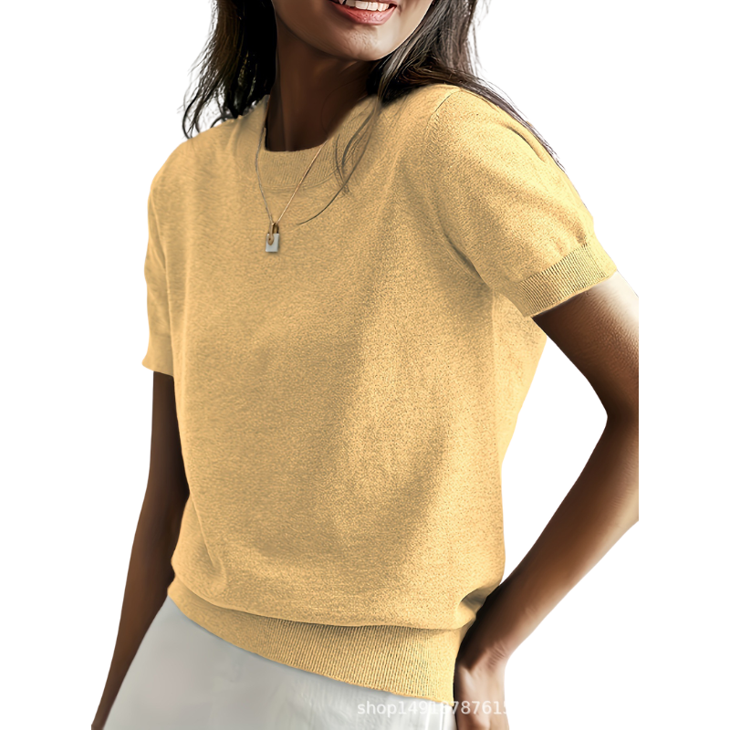 BONNIE™ – Sophisticated Soft Short Sleeve Top